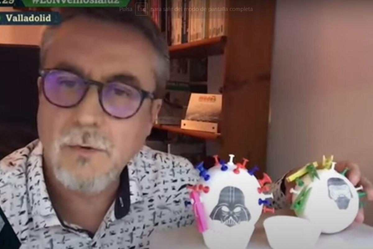 Alfredo Corell en una intervención televisiva de archivo.