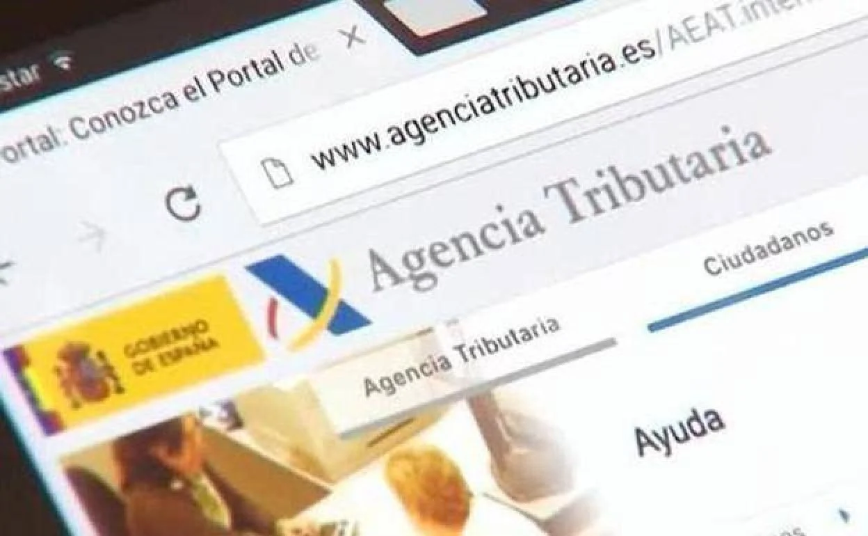Portal de la Agencia Tributaria en una imagen de archivo