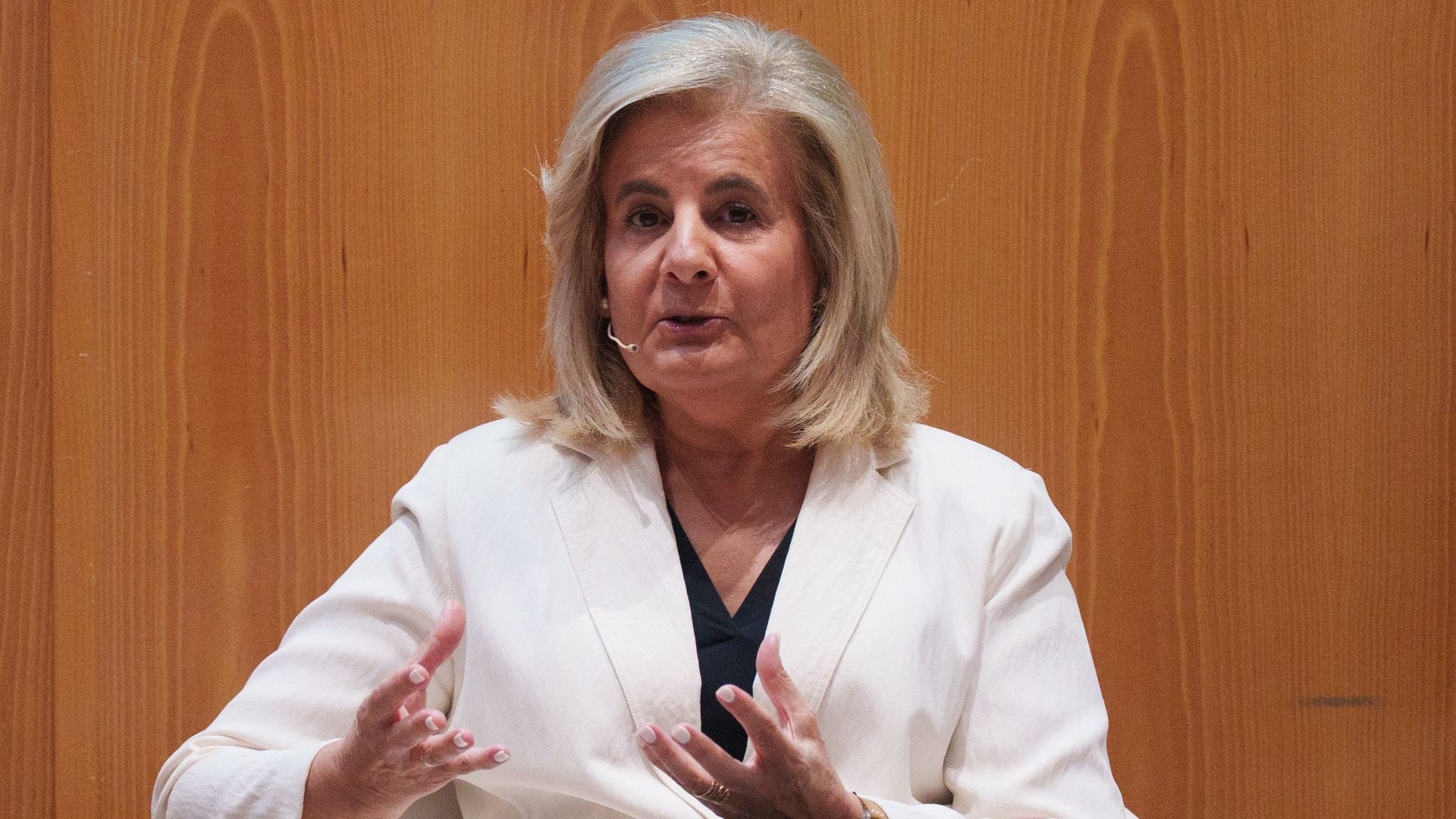 Fátima Báñez, exministra de Trabajo