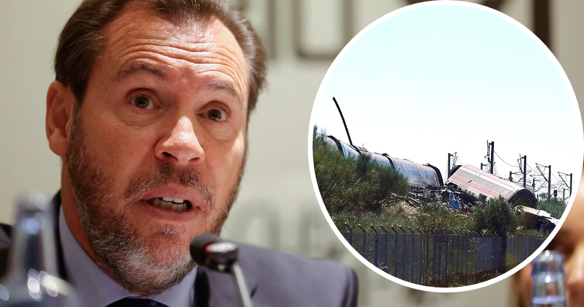 Montaje ilustrativo de Óscar Puente y el accidente