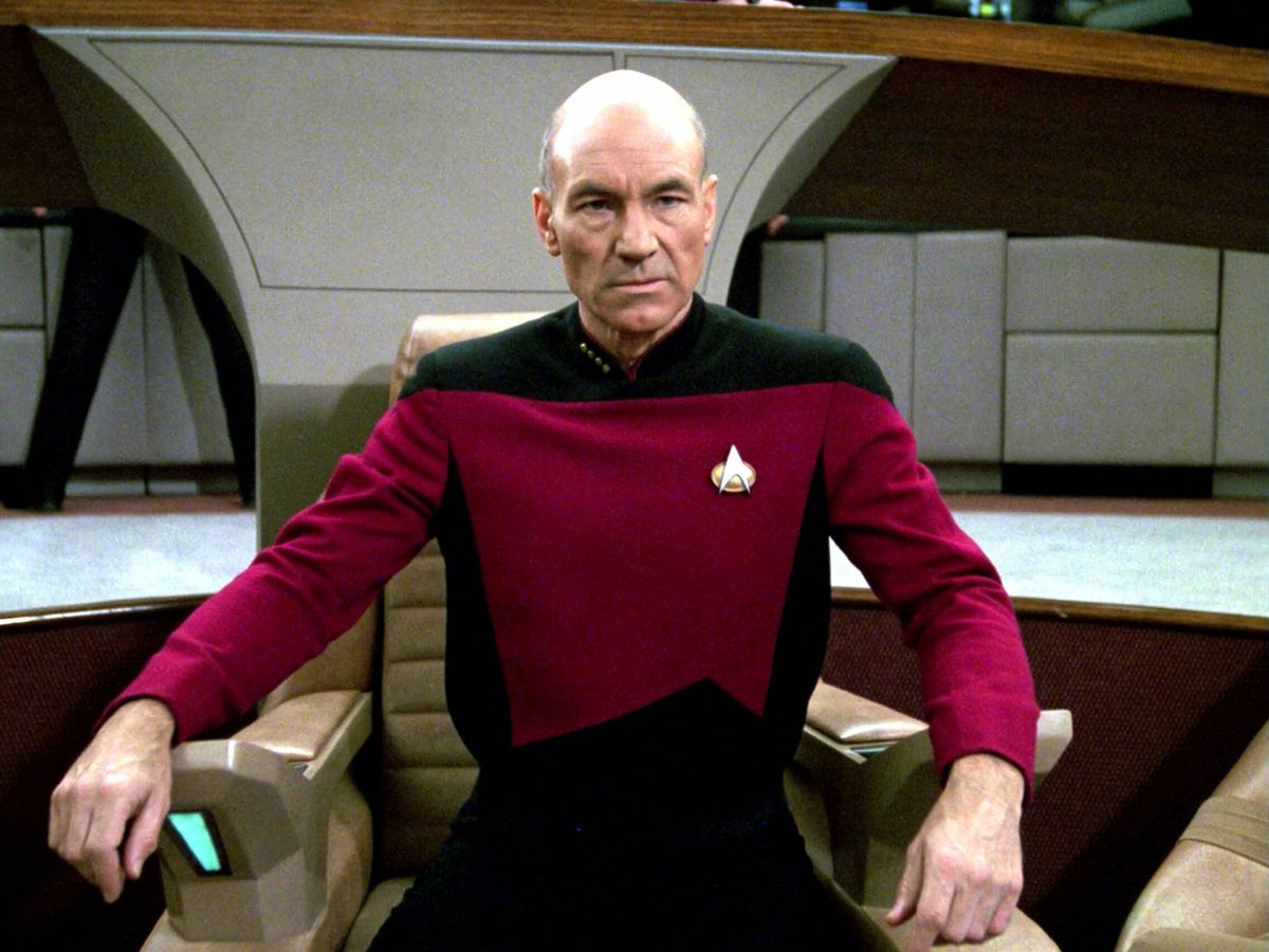 Patrick Stewart en una fotografía de archivo