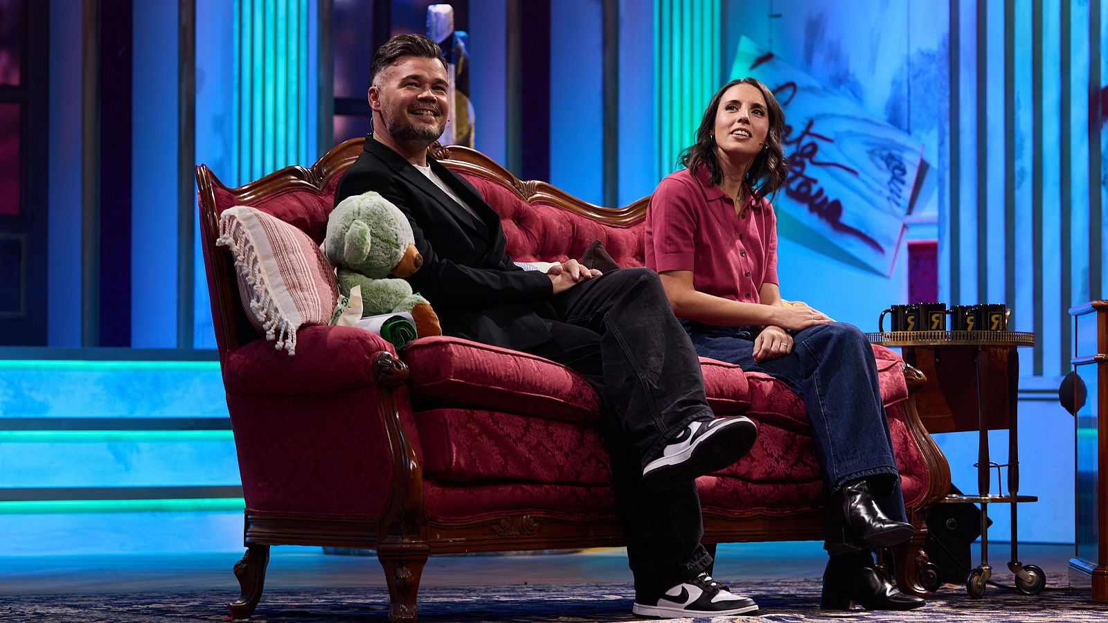 Gabriel Rufián e Irene Montero en La Revuelta